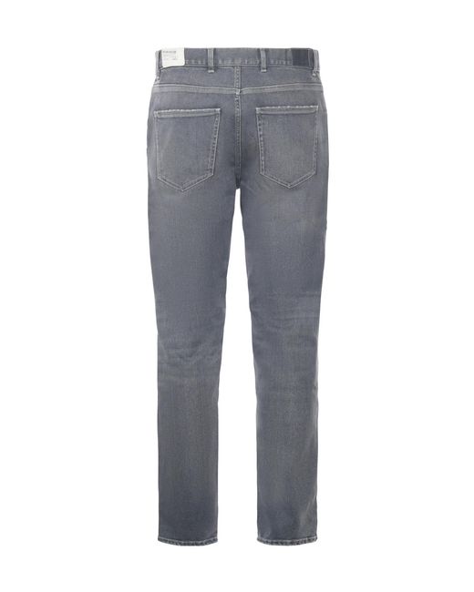 Eleventy Gray Straight-Leg Jeans for men