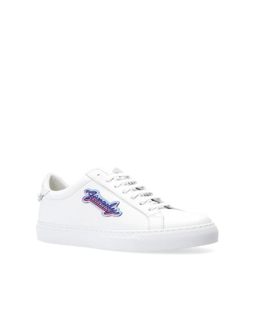 Givenchy White Logo-Patch Sneakers