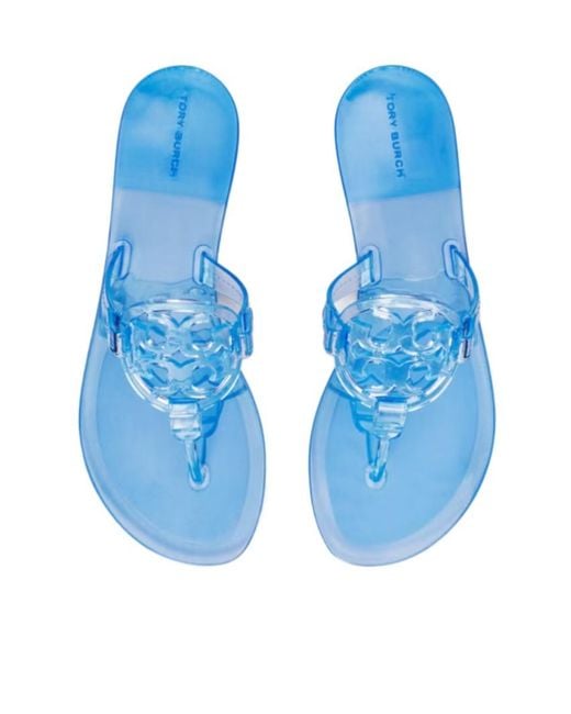 Tory Burch Blue Miller Jelly Sandals