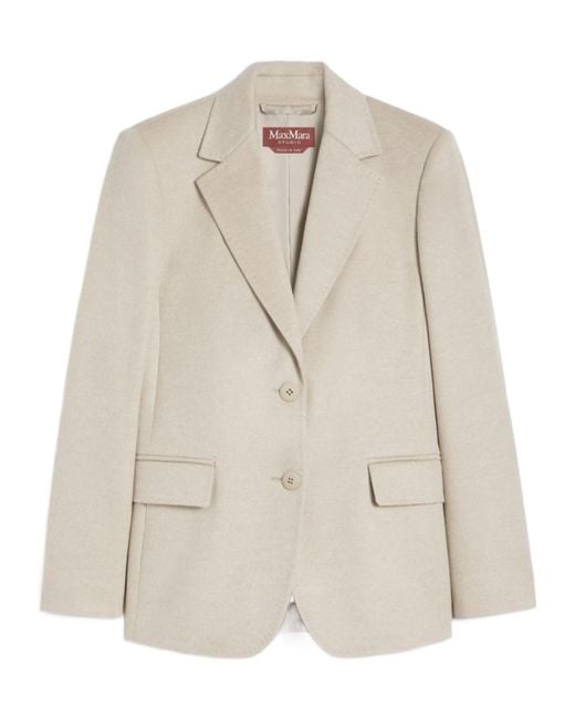 Max Mara Natural Studio Folgore Single-Breasted Blazer