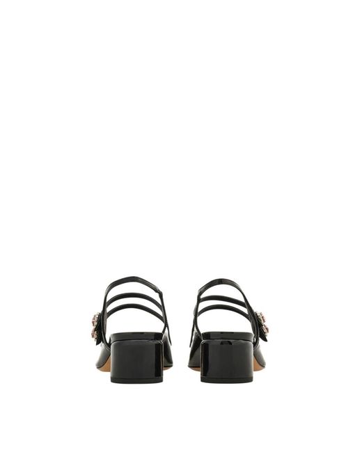 Ferragamo Black Mary Jane Slingback