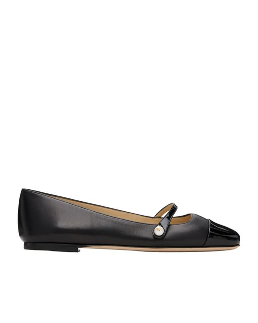 Jimmy Choo Black Elisa Ballet Flats