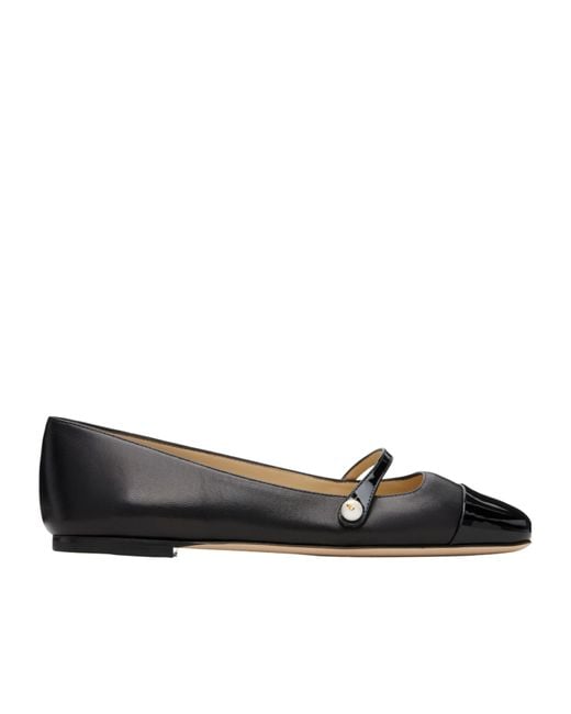 Jimmy Choo Black Elisa Ballet Flats