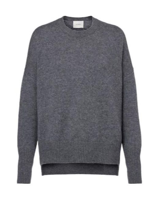 Lisa Yang Gray Mila Cashmere Sweater