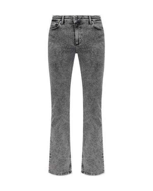 AllSaints Gray Straight Leg Jeans