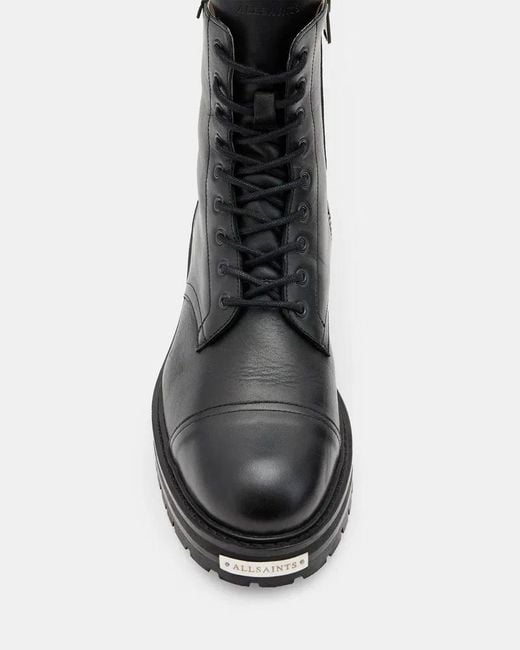 AllSaints Black Hank Boots for men