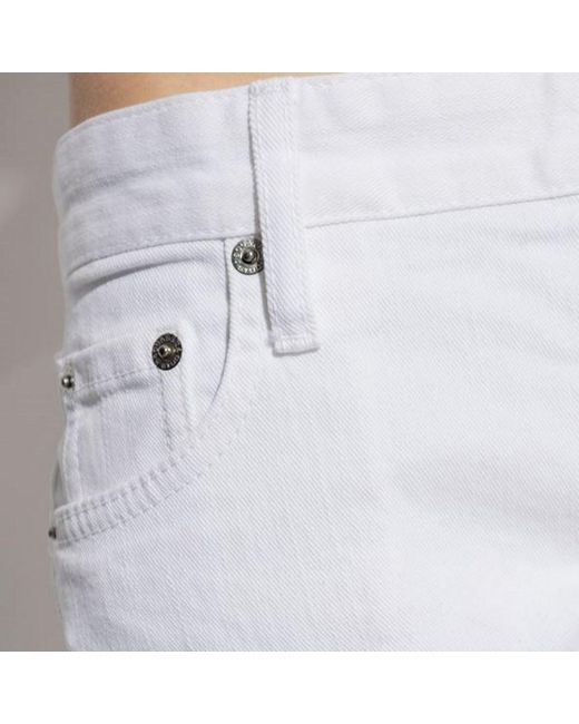 DSquared² White Jenna Straight-Leg Jeans