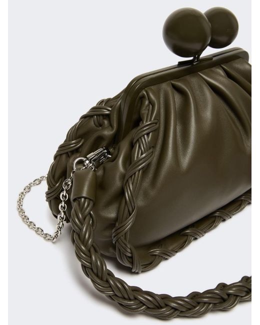Weekend by Maxmara Green Medium Nappa Leather Pasticcino Bag