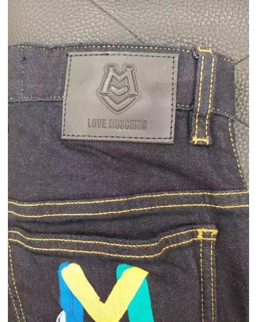 Moschino Gray Belt-Loop Jeans for men