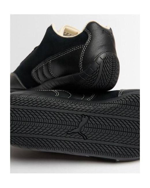 PUMA Black Deviate Nitro Check Sneakers