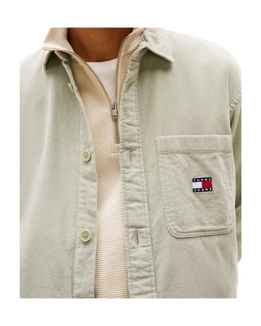 Tommy Hilfiger Natural Brick Cord Overshirt Extended for men