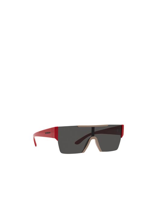 Burberry Gray Eyewear Shield Frame Sunglasses for men