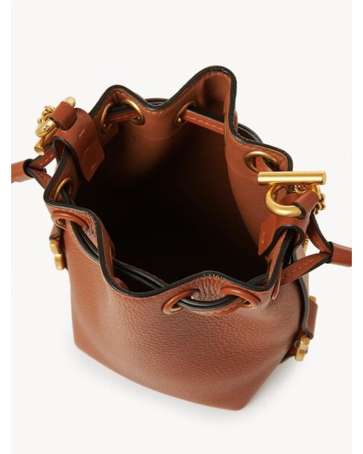Chloé Brown Chloé Marcie Micro Bucket Bag