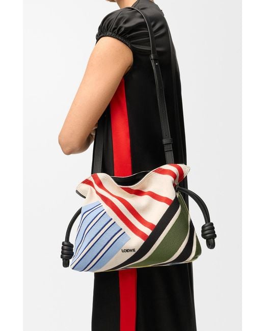 Loewe Red Medium Flamenco Clutch Bag