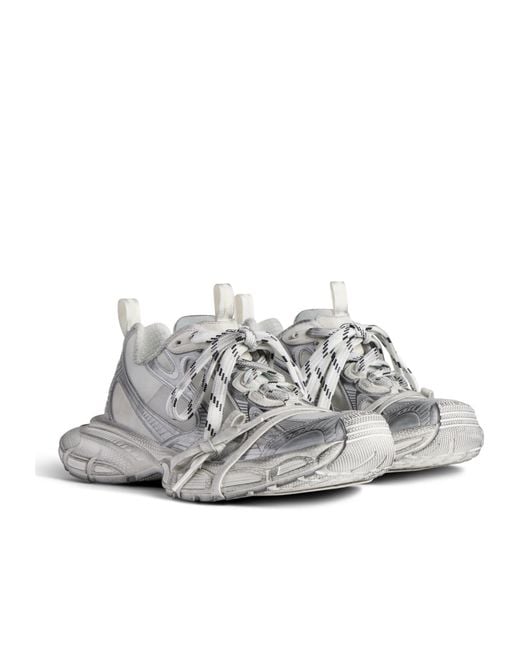 Balenciaga White 3 Xl Lace-Up Sneakers for men