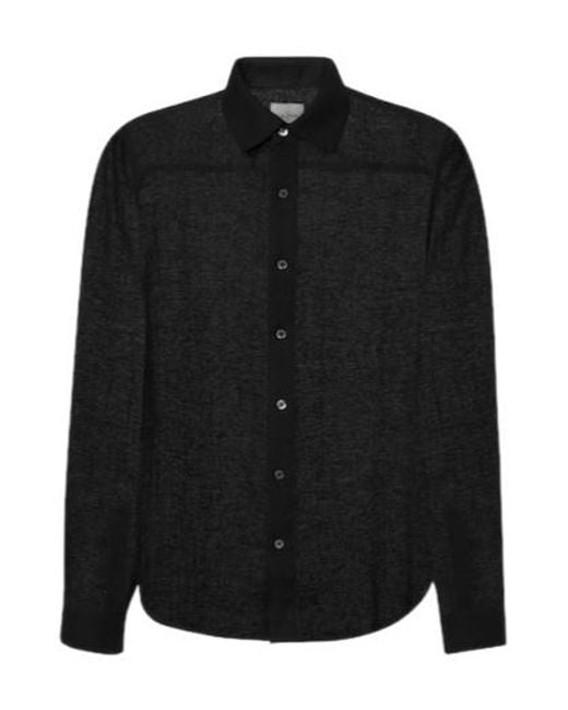LeKasha Black Dewas Linen Shirt for men