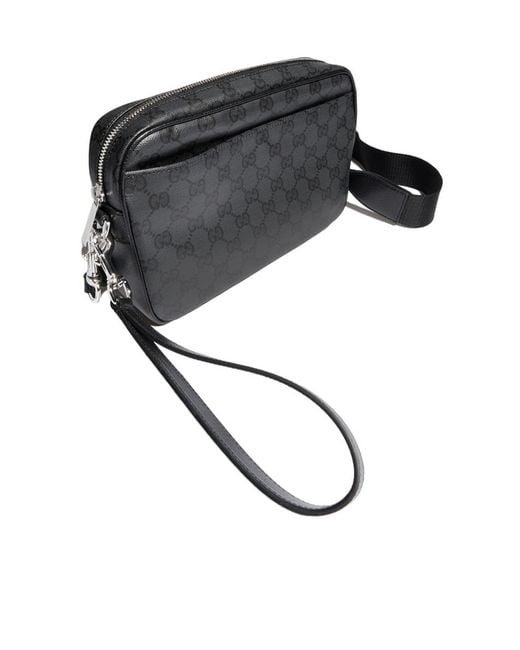 Gucci Black Essence Classic Small Crossbody Bag for men