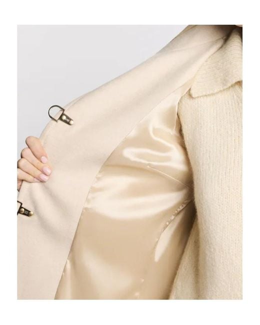 Fay Natural Virginia Wool Blend Coat