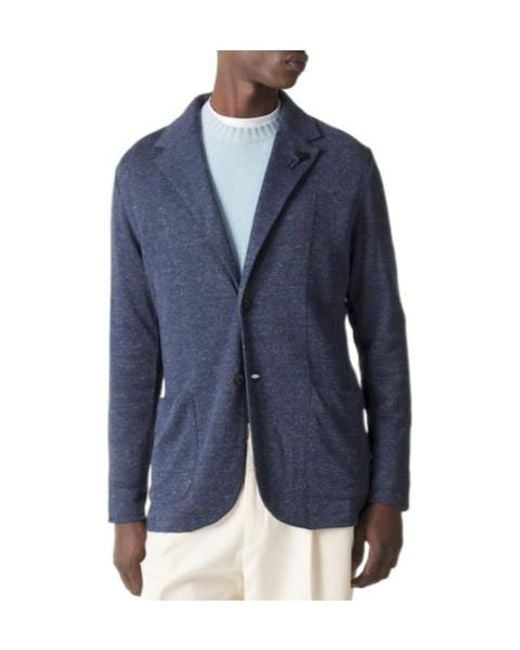 Lardini Blue Versatile Blazer for men