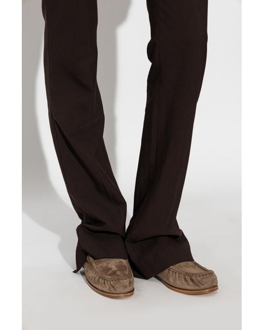 Max Mara Brown Round-Toe Loafers
