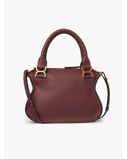 Chloé Brown Chloé Marcie Top Handle Shoulder Bag
