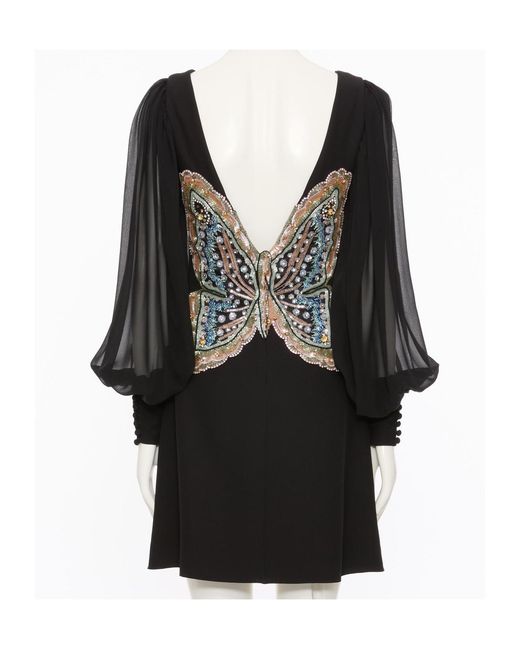 Valentino Black Long Sleeve Dress