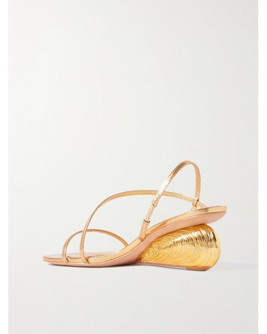 Jonathan Simkhai Metallic Bridget Wedge Sandals
