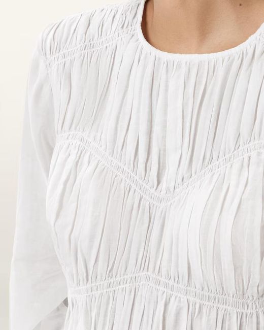 AllSaints White Long-Sleeved Tops