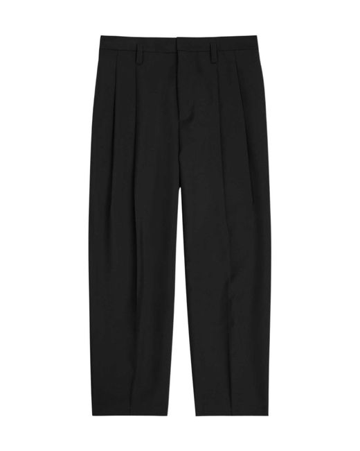 Jil Sander Black Wool Suit Pants for men