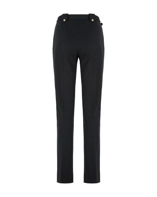 Versace Jeans Black Couture Belted High Waist Trousers