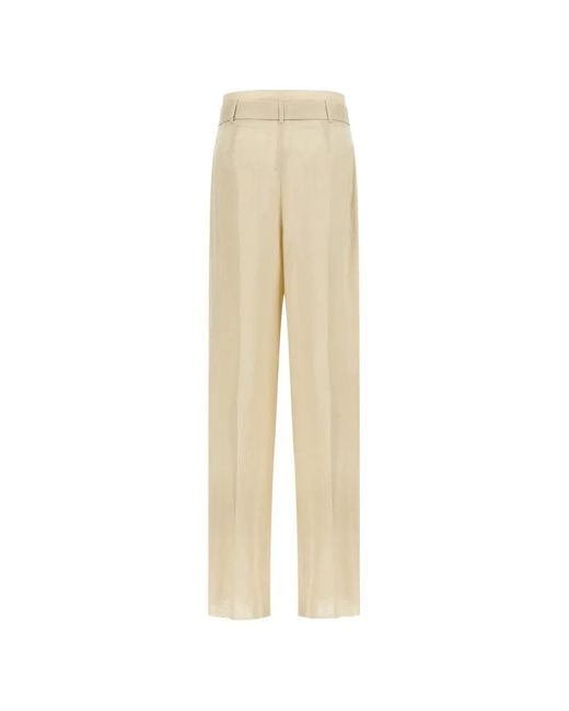 Max Mara Natural Wide Leg Casual Pants