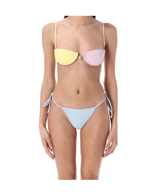 Reina Olga Pink Hammond Demi Cup Bikini Top
