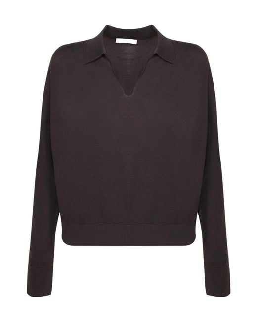 Incotex Black Polo Collar Knitwear