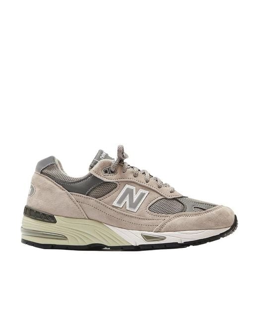 New Balance Gray 991Gl Lace-Up Sneakers