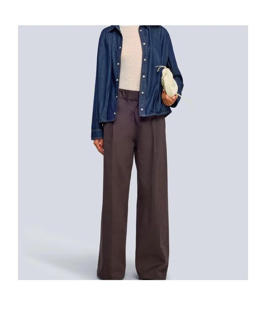 Semicouture Blue Denim Shirt