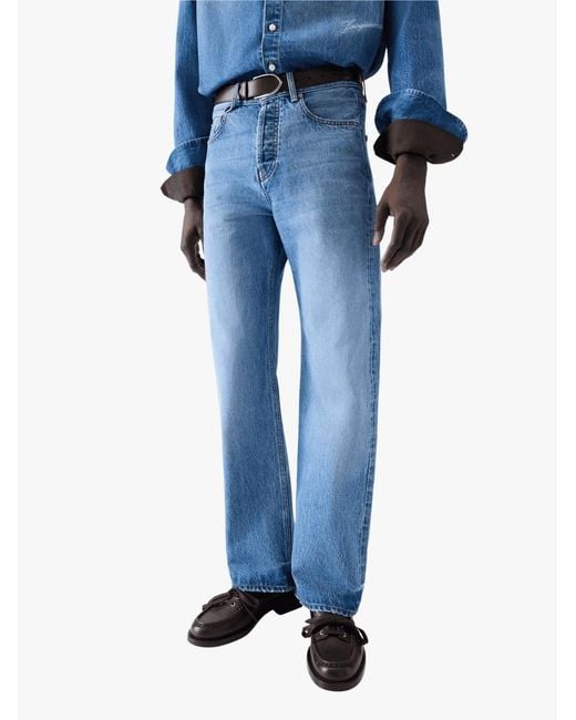 Jacquemus Blue Multi-Pocket Jeans for men