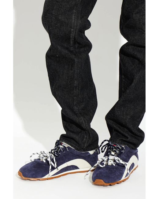 DSquared² Blue Lace-Up Sneakers for men