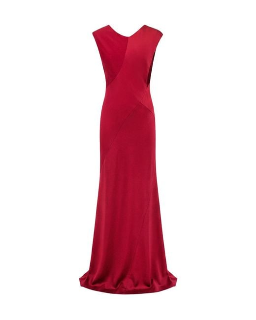 Alberta Ferretti Red Long Dress