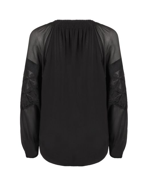 Isabel Marant Black Oris Long-Sleeved Top