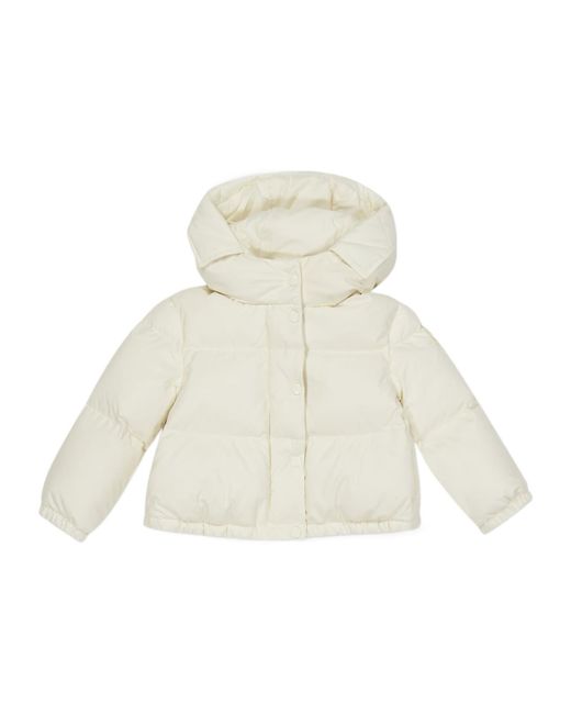Moncler White Quilted Down Jacket