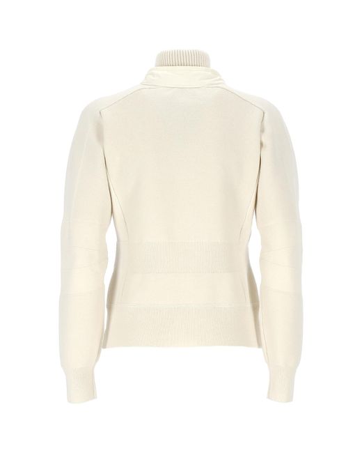 Moncler Natural Grenoble Padded Knit Cardigan