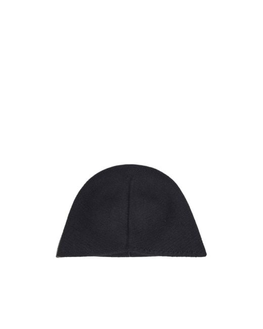 Uma Wang Blue Cashmere Knit Hat