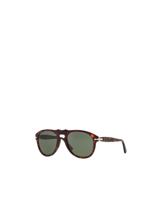 Persol Green Oval Frame Sunglasses