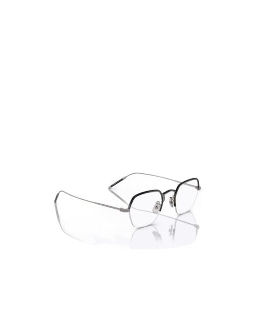 Oliver Peoples Metallic Tk-7 Geometric-Frame Glasses for men