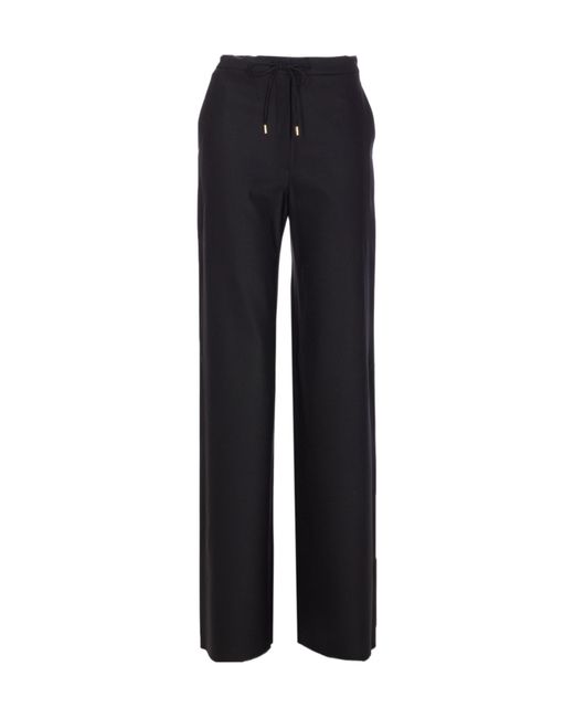 Max Mara Blue Drawstring-Waist Trousers