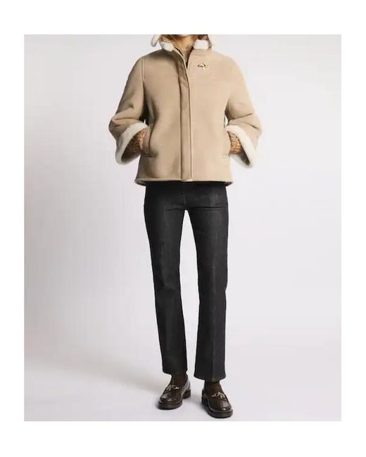 Fay Natural Virginia Sheepskin Coat