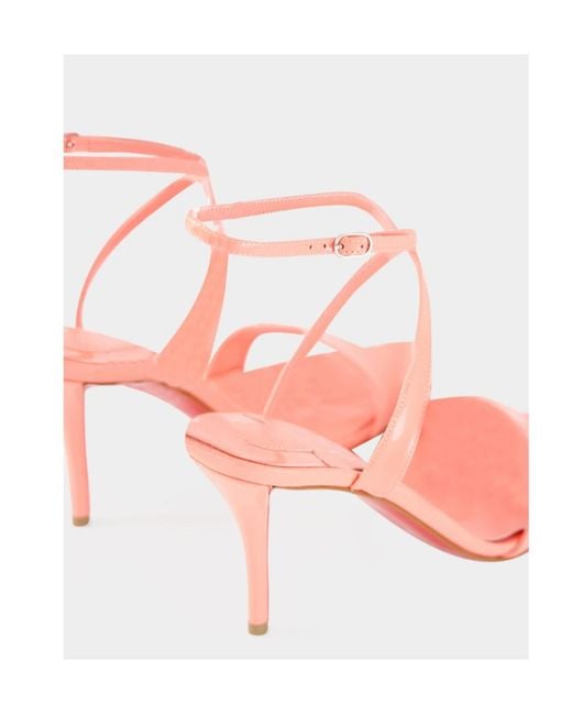 Christian Louboutin Pink Round-Toe High-Heeled Sandals
