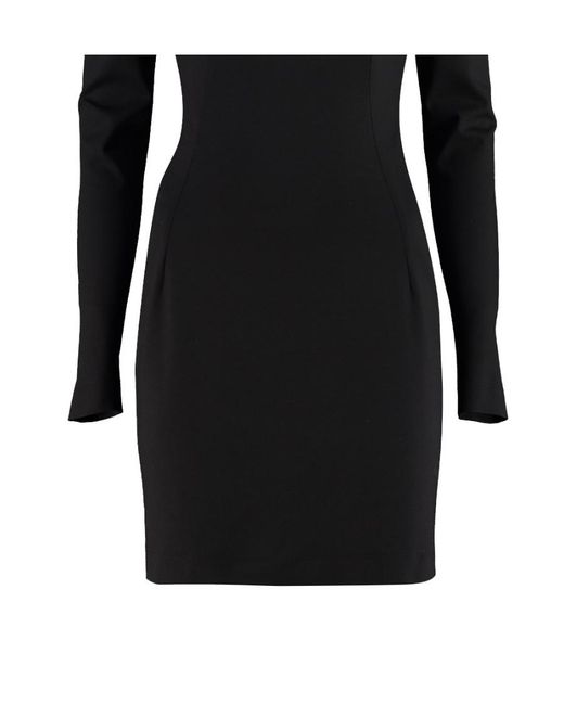 Dolce & Gabbana Black Open Back Wrapped Dress