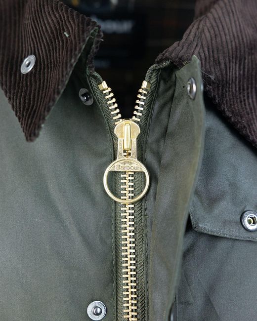 Barbour Gray Bedale Waxed Field Jacket for men