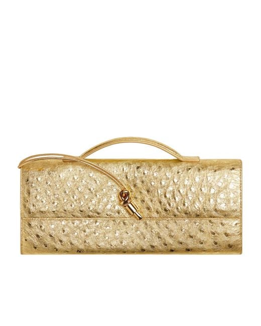 Bottega Veneta Metallic Andiamo Clutch
